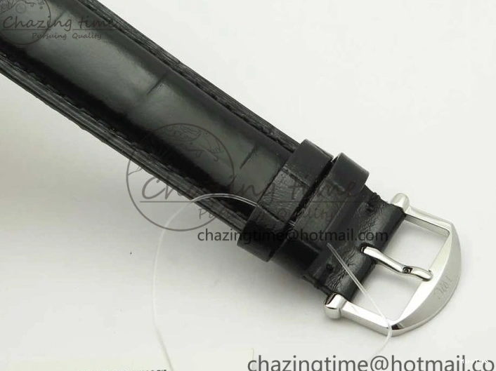 MIROTIME 0217 Portofino Automatic SS FKF 1:1 Best Edition White Dial SS Markers on Black Leather Strap A QuickDry 7138